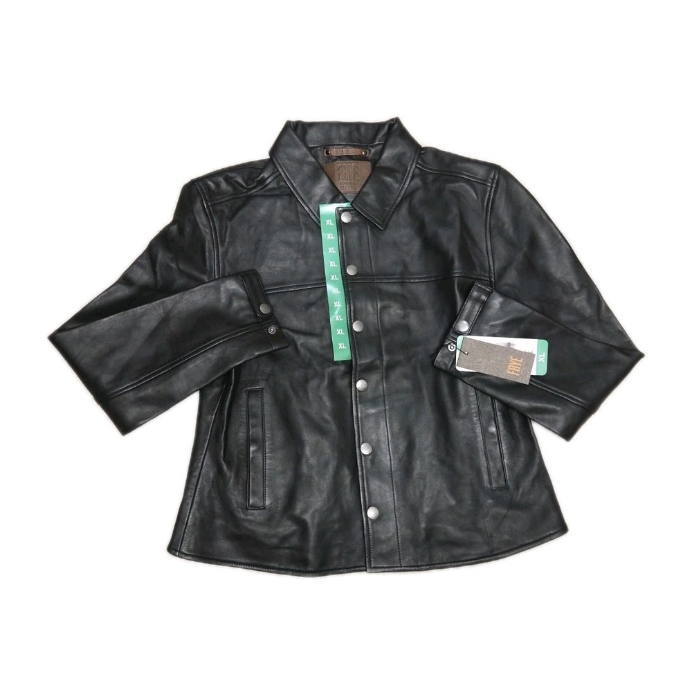 Frye Women's Leather Jacket Black XL